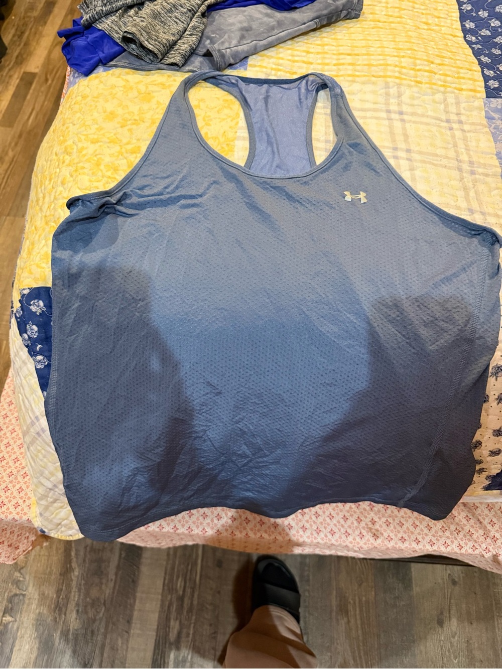Under Armour Blue Ombre Racerback Swim Coverup Tank